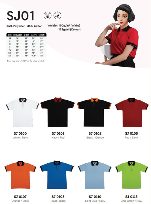 Single Jersey Short Sleeve Polo (SJ01)