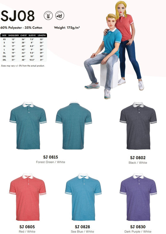 Single Jersey Short Sleeve Polo (SJ08)