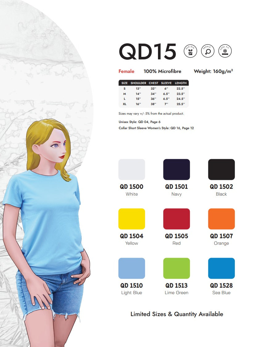 Dri-fit Short Sleeve Round Neck (QD15)