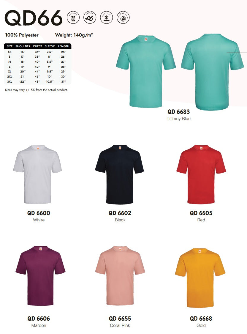 Dri-fit Short Sleeve Round Neck (QD66)