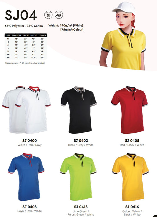 Single Jersey Short Sleeve Polo (SJ04)